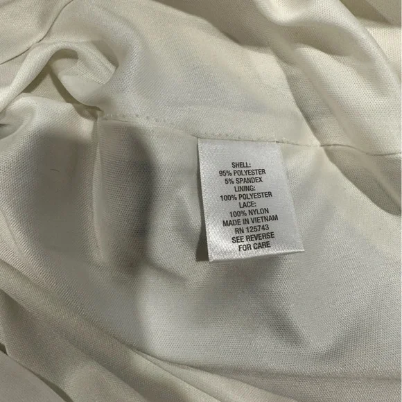 Dressbarn black and ivory lace dress size 14 - Picture 6 of 6